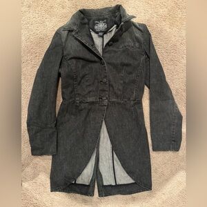 Polo Ralph Lauren Vintage Black Denim Long Cut Tail Coat
